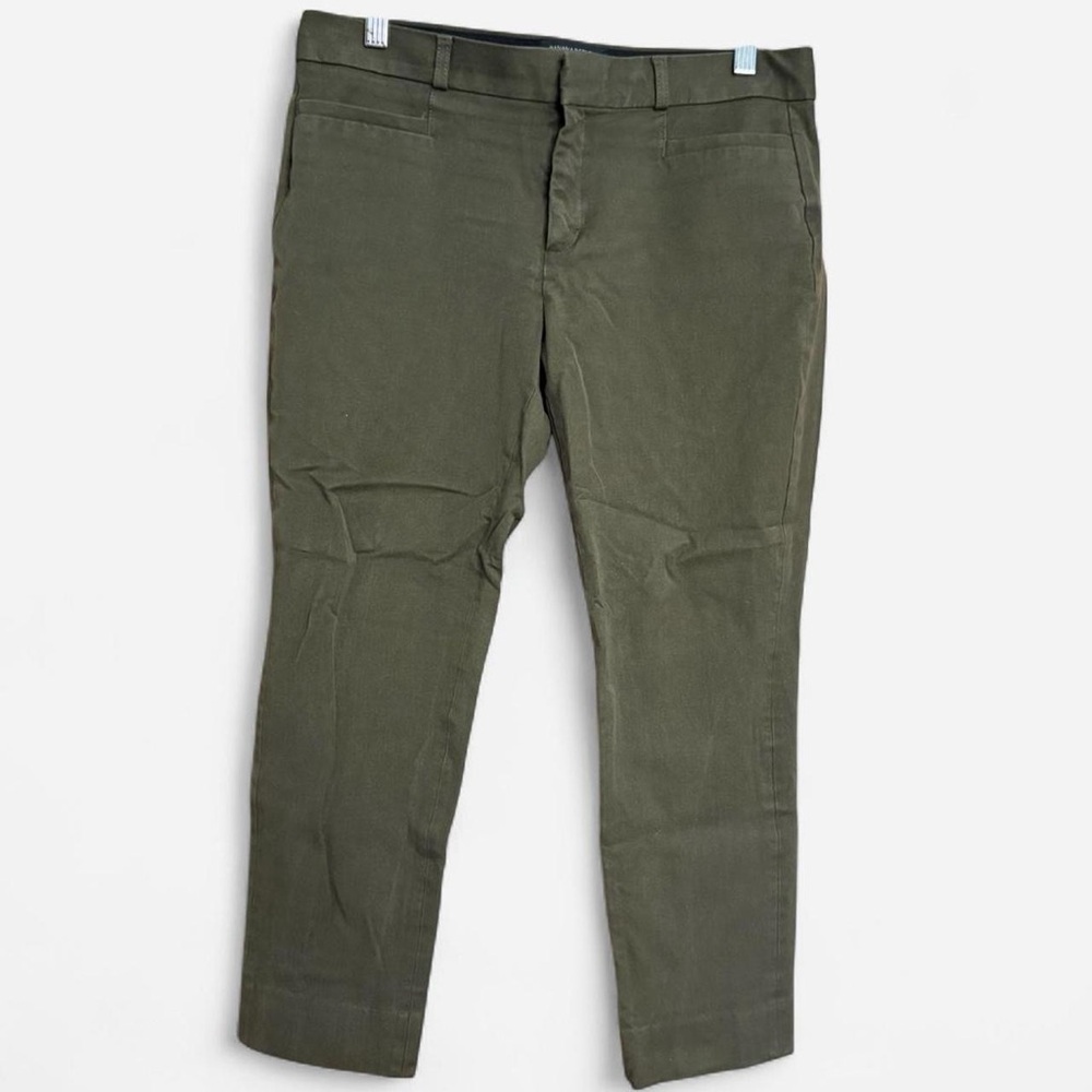 BUNDLE OF 3: Banana Republic Women’s Sloan Fit Cropped Pants Navy, Black, &Olive - Picture 7 of 8